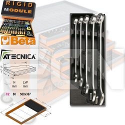 Boîte à outils 5 cases métallique Beta tools 2120L-ET91-I Easy avec un  assortiment de 91 outils